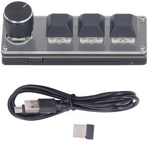 Miriam Song 3 Key Keyboard: USB Wired and 2.4G Link Hot Swappable All Programmable Keypad with Knob, SAYO Device Rapid Trigger Keyboard