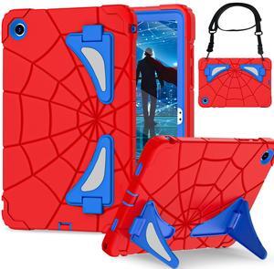 Nitupai Case for Samsung Galaxy Tab A9 Plus 11 Case Tablet 2023 Kids A9+ Cases with Screen Protector Stand Thickned Cornor Samsung Plus Cover 11 Inch, Red Blue