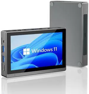 Mini PC Win 11 Pro, Celeron N5095 Mini Computer with Fan, 8GB DDR4, 256GB ROM, EMMC 4K60Hz Display Mini Desktop with Screen, Micro PC 4K 60Hz Triple Display, Mini Gaming Computer WiFi 5.0 BT 5.2