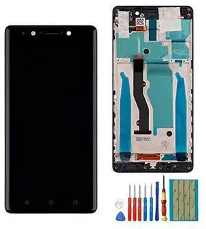 LCD Screen Compatible with Lenovo K8 Note 5.5" inch LCD Touch Screen Display Assembly with Tools+Frame(Black)