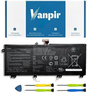 VANPIR B41N1711 Short-line Laptop Battery 15.2V 64Wh 4240mAh Compatible with Asus FX503VM FX63VD FX63VM GL703GE-ES73 GL703VD-1A ROG Strix GL503 GL503VD GL503VM GL703VD GL703VM ZX63V Series B41Bn95