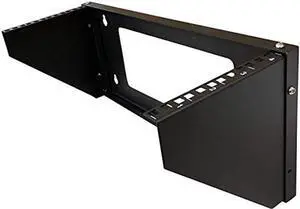 TECHTOO Wall Mount Rack 5U Vertical & Horizontal Rack 19Inch Wall Mountable Server Rack Heavy Duty Max Load 66-150 LBS Network Open Rack for Patch Panel/Data/AV/IT/Computer & Studio Equipment (5U)
