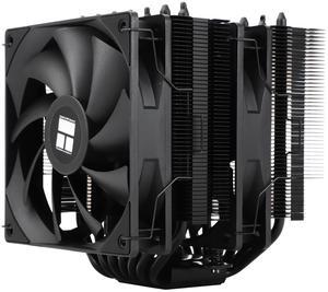Thermalrlght Phantom Spirit 120SE Black Double Towers CPU Cooler,7 High Performance Heat Sink Cooler,Heat Pipes CPU Air Cooler,Dual 12cm PWM Fans,for Intel LGA1851/1700/1150/1151
