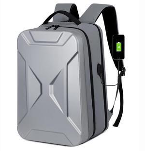 Thortop Hard Shell Laptop Backpack,Waterproof Travel Business Computer Bag Fit 15.6Inch Gaming Bag with USB Charging Port (silver)