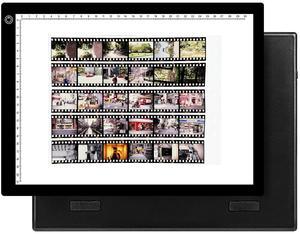 YCCLDIPL A4 Slide Viewer |Film Negatives & Old Slides Scanning Light Box | Light Pad Backlight | Negative Viewer | Hands-Free Ultra-Thin Ultimate Brightness (Includes USB Adapter) - Black
