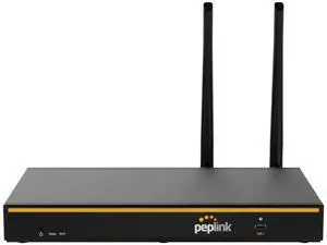 Peplink B-One Gigabit Dual WAN WiFi Router for Wireless Internet | 1GBps Throughput | 2X WAN Port, 4X LAN Port, Dual-Band 2X2 MIMO Wi-Fi | WAN Smoothing for Small Office & Home Connectivity