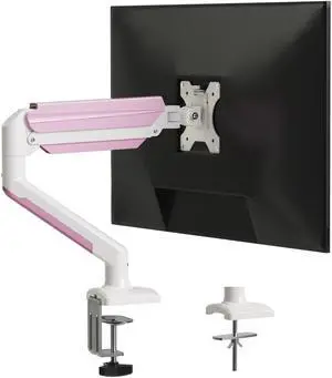 suptek Monitor Mount Stand, Single Gas Spring Monitor Arm Desk Mount Fits 13-32 Inch inch Monitors Weight Capacity up to 9 kg(MD01AWP)