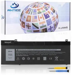 ANTIEE 5TF10 GHXKY Laptop Battery Replacement for Dell Precision 7730 7740 7530 7540 P34E Series Notebook P34E001 P34E002 P74F P74F001 P74F002 NYFJH RY3F9 0RY3F9 7M0T6 7.6V 64Wh 8000mAh