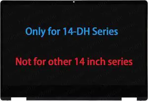 L51119-001 14" Screen Replacement for HP Pavilion x360 14-DH Series 14-dh2051wm 14m-dh1001dx 14m-dh0001dx 14m-dh0003dx LCD Display Touch Screen Digitizer Assembly Bezel with Board FHD