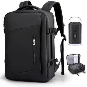 Mark Ryden Laptop Backpack Vacuum Travel 35L, Airpack with Pocket for Water Bottle, Vacuum Compression Bag with Air Pump, Ideal for Laptop, Travel, Business, College, Camping