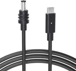 Steinwhale DC to USB-C Power Cable with LED for Starlink Mini 3M/10FT, Support PD 100W 20V/5A Input, 19AWG Cord & Waterproof Barrel Jack, Compatible with USB-C PD Power Bank Charger Power Supply