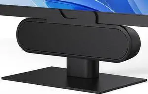 Plyee Audio Monitor Speakers, Computer Speakers for Desktop PC, USB Speaker with Integrated USB A Type C Connector, Easily Clamp to Monitors, 10W(Black)