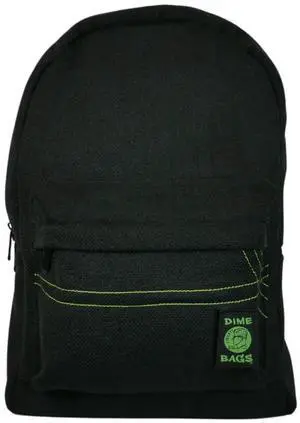 DIME BAGS - Study Buddy, Water-Resistant Backpack, 15-inch Padded Laptop Compartment (Black)