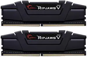 G.SKILL Ripjaws V Series (XMP) DDR4 RAM 32GB (2x16GB) 4000MT/s CL18-22-22-42 1.40V Intel AMD Desktop Computer Memory UDIMM - Black (F4-4000C18D-32GVK)