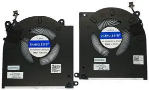 ZHAWULEEFB Replacement New CPU and GPU Cooling Fan for Dell Alienware M15 R3 R4 RTX3080 AWm15-7272WHT-PUS AWM15R4-7689WHT-PUS ALWM15R3 Series 0D1X38 0TG9V0 EG50061S1-C070-S9A EG50061S1-C080-S9A DC12V