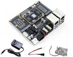 Sipeed M4N-Dock 64bit LPDDR4X 8GB Linux Single Board Computer, AI Edge Computing NVR Developer Kit, onboard AX650N CPU 10.8TOPS NPU Gigabit Ethernet, Support 32-Channel 1080P Video Decoding