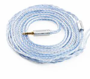 2 Meter Length MMCX Cable, Upgraded in Ear Monitor Cable, KBEAR Replacement IEM Extension Headphones Wire for Shure se215, se215 pro, se846, se425, se535 in Ear Headphones, iems (mmcx, 2.5mm Plug)