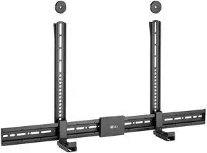 WALI Universal Soundbar Mount - Compatible with Samsung, Bose, Sonos,Lg,Vizio & More - Adjustable Under/Above/Wall Mount Bracket Supports Most Soundbars Up to 33lbs, Black