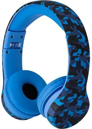 Snug Play+ Kids Headphones with Volume Limiting for Toddlers (Boys/Girls) - Blue Camo
