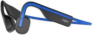SHOKZ OpenMove - Open-Ear Bluetooth Sport Headphones, Bone Conduction Wireless Earphones, Sweatproof for Running and Workouts, with Sticker Pack(Blue)