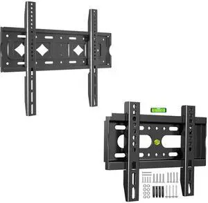 Nuyoah TV Wall Mount Bracket Low Profile Fixed for 14-43 Inch Flat Screen TVs with TV Wall Mount Bracket Fixed for Most 26-65 TVs