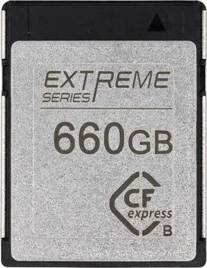 Novachips 660GB Extreme CFexpress Type B Memory Card - up to 8K RAW - Nikon Z6/Z8/Z9, Canon R3/R5/R5C, BMD Pyxis 6K, Other Cameras (NN765C660GZX9)