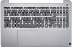 Replacement Upper Case Palmrest for Lenovo ideapad 3-15ITL6 3-15ADA6 3-15ALC6 Series Laptop with Backlit Keyboard with Touchpad Assembly Part 5CB1B65660, Gray
