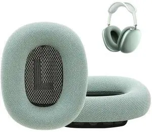 Earrock Ear Pads for AirPods Max Earmuffs Cloth Ear Cushions Cover Ear Cuffs Earpads Headphone Accessories with Knit-mesh Canopy, Memory Foam and Magnet Green