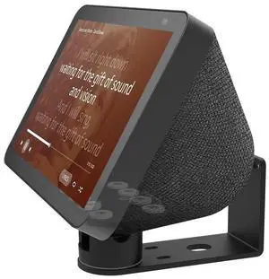 Wall Mount Stand for Echo Show 8, Aluminum Swivel Stand, Stand for Amazon Echo Show 8 & Echo Show 5, Horizontal 360 Rotation Longitudinal Angle Change Base Black MY013-01