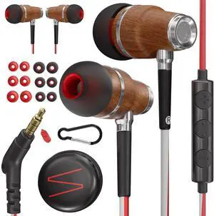 Symphonized Wired Earbuds with Microphone  90% Noise Cancelling Ear buds with Mic, in Ear Headphones Wire for Computer & Phone, Earphones 3.5 mm Jack