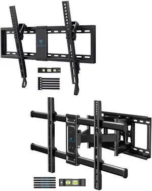 PERLESMITH UL Listed TV Mount for 37-82 inch TVs up to 132 lbs Max VESA 600x400mm PSLTK1, Full Motion TV Wall Mount for 37-82 inch TVs up to 132 lbs, Max VESA 600x400mm PSLFK1