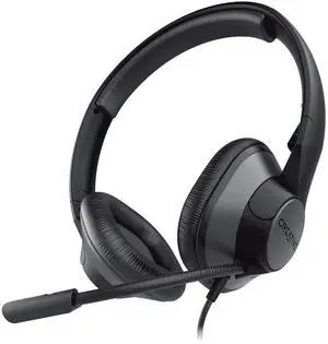 Creative HS-720 V2 USB Digital Audio On-Ear Headset with Noise-Cancelling Condenser Boom Mic, Inline Mic Mute/Calls/Volume Control and Mic-Monitoring Feature, Simple Plug-and-Play for Video Calls