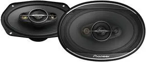 Pioneer A-Series Standard TS-A6961F 6 x 9 4-Way Speakers (Pair)  450W Max, Balanced Sound + Smooth Treble, Enhanced Bass, Ideal Factory Upgrade, Installation Adaptors Included