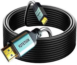 YOTETION Long Mini HDMI to HDMI Cable 30FT, MINI HDMI 4K 60Hz High Speed HDMI to Mini HDMI Cable Male Bi-Directional 2.0 Cord, for HDTV, Tablet, Camera and Camcorder