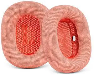 Upgraded Ear Cushions for Apple AirPods Max Headphones, GVOEARS Mesh Material Earpads Replacement Cover for AirPods Max with Silicone Gel & Strong Magnet (Pink)