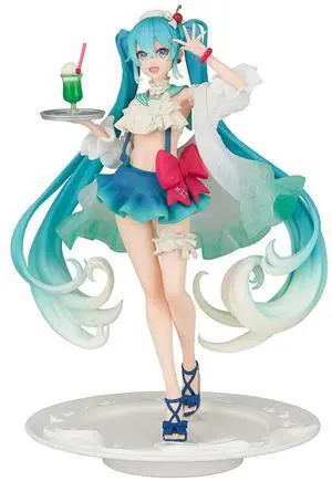 Hatsune Miku Statuette PVC Hatsune Miku SweetSweets Series Melon Soda Float 18 cm