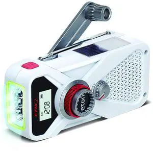 Eton American Red Cross FRX2 Hand Turbine AM/FM/NOAA Weather Radio with USB Smartphone Charger and LED Flashlight