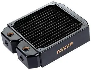Alphacool NexXxos XT45 Full Copper Radiator140, 140mm x 1, Single Fan, Black