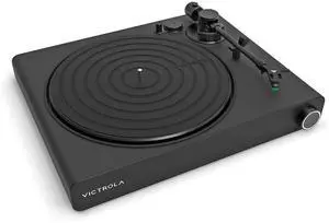 Victrola Stream Onyx - Wi-Fi Streaming 2-Speed Turntable with Bluetooth Output, Works with Sonos, UPnP Wi-Fi Streaming, Roon Ready Relay, Premium Moving Magnet Cartridge and Aluminum Tonearm (Black)