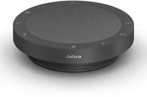 Jabra Speak2 55 Wireless Bluetooth Speakerphone - Portable Speaker with 4 Noise-Cancelling Mics, 50mm Full-Range Speakers & Wideband Audio - Certified Microsoft Teams Speaker - Dark Grey