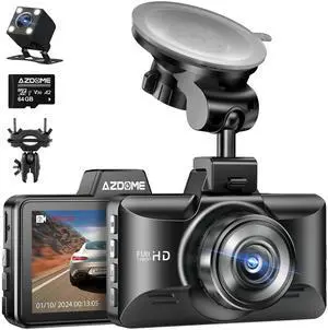 AZDOME M01 Pro Dual Dash Cam and Mirror Mount Holder