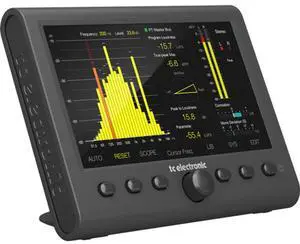 TC Electronic CLARITY M STEREO Stereo Audio Meter with 7" High Resolution Display and USB Connection for Plug-In Metering