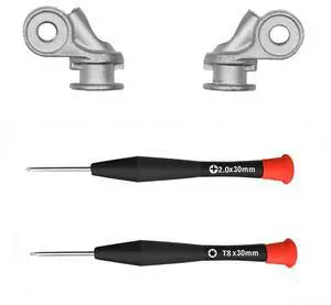 QC35 Hinge as Same as The OEM QuietComfort 35 Metal Hinge Swivel Replacement Parts Accessories Repair Kit Compatible with Bose QuietComfort 35 I/QuietComfort 35 II/QC45/QC25 Headphones (Silver)