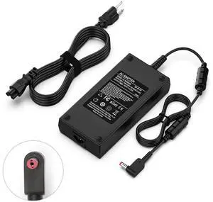 180W Laptop Charger 5.5 * 2.5mm Compatible with MSI GF63 GF75 GF65 GS66 GS75 Bravo 15 Creator 15 15M/17M GS65 P65 WS66 WS75 MSI Gaming Laptop Power Supply Adapter(No Pin Inside)