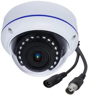 DCSEC HD 1080P 2MP 180 Degree Surveillance Security Camera Wired Coax Fisheye 1.7mm Lens Super Wide Angle Dome Camera Outdoor 4 in 1 (TVI/AHD/CVI/BNC Real Hybrid Analog CCTV Cameras) IR Night Vision