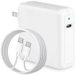 MacBook Pro Charger 96W USB C Charger for MacBook Pro 16, 15, 14, 13 inch 2024, 2023, 2022, 2021, M3 M2 M1 Mac Book Air USB C Laptop Power Adapter with LED, 5A Cable Charging