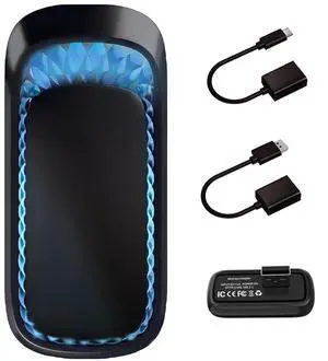 Bluetooth 5.0 Wireless CarPlay Adapter, Suitable for All Cars That can use Wired CarPlay, Convert Wired to Wireless CarPlay, Plug and Play Carplay Dongle, WiFi5.8GHz, Colorful Ambient Lights Carplay