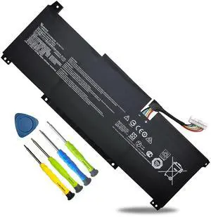 BTY-M491 Laptop Battery Compatible with for MSI Modern 15 A10M A10M-028DE A10RAS A10RB A10RD A11M A11SB A4M A4MW Summit B15 A11M Stealth 15M Series Laptop 11.4V 52.4Wh 4600mAhWhite Connector