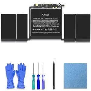 XINGLT A1706 Replacement Battery for MacBook Pro, A1819 Battery for MacBook Pro 13 inch Laptop A1706(Late 2016 Mid 2017) 49.2WH 4320mAh,fits EMC 3071 3163 A1706 Laptop Battery