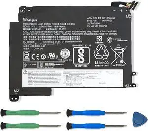 VANPIR 00HW020 SB10F46458 Laptop Battery 11.4V 53Wh 4540mAh Replacement for Lenovo ThinkPad Yoga 460 P40 Series 00HW021 SB10F46459